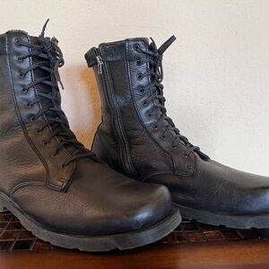 Dr. Martens Black Tactical Leather Boots